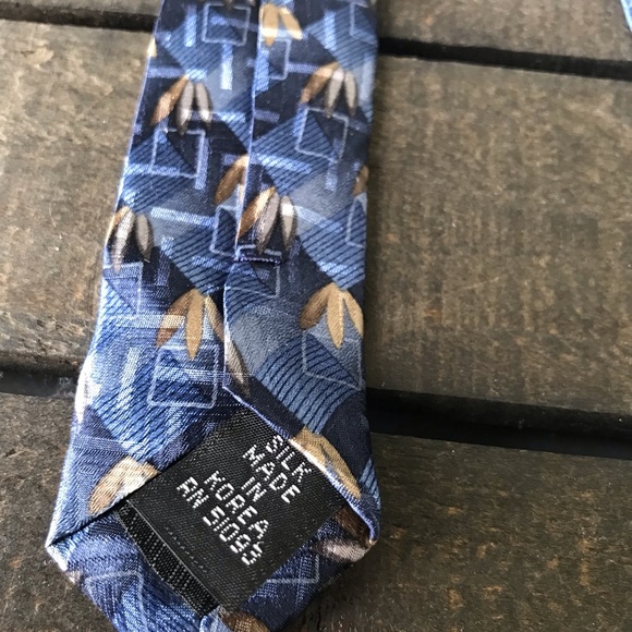 Stafford Men's Silk Ties Bundle of 2 Brown Blue NEW - Picture 10 of 13